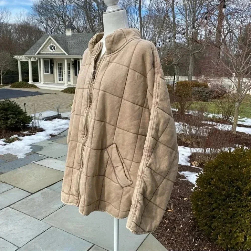 NWT Free People Dolman Jacket Rose Gold Zipper - Picture 10 of 13